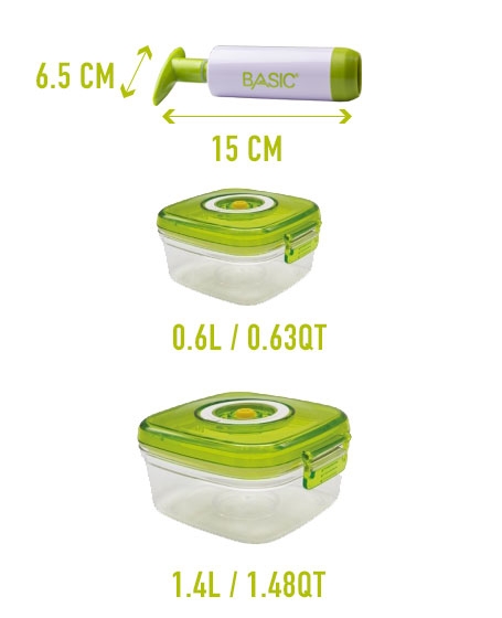 Basic<br/> Vacuum Seal Food Container