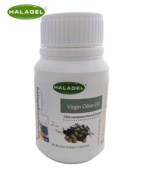 Halagel <br/> <b>Virgin Olive Oil (03/2023)<br/> </b> 500mg 60pcs Bovine Softgels