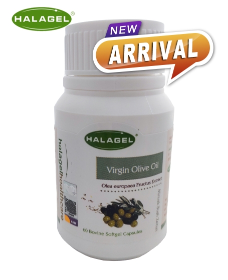 Halagel <br/> <b>Virgin Olive Oil (03/2023)<br/> </b> 500mg 60pcs Bovine Softgels