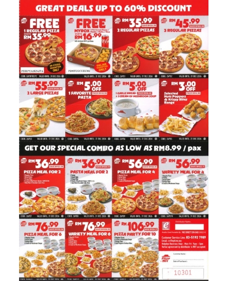 PIZZA HUT - Expiry 31.12.2026